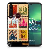 Motorola Moto G8 Plus Siliconen Back Cover Postzegels