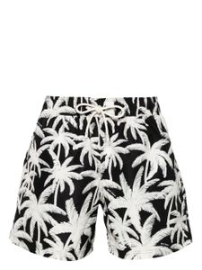 Palm Angels short de bain à imprimé palmier - Noir