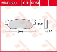 TRW Remblokken, en remschoenen voor de moto, MCB699SRM Sinter maxi scooter