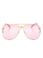 Versace Eyewear lunettes de soleil Medusa Biggie à monture pilote - Rose