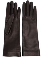 Saint Laurent gants longs en cuir - Noir