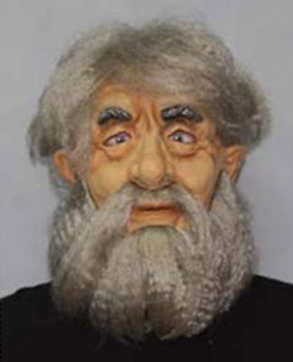 Masker rubber man met volle