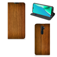 OPPO A5 (2020) | A9 (2020) Book Wallet Case Donker Hout