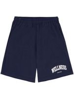 Sporty & Rich Wellness Ivy Gym elasticated track shorts - Bleu