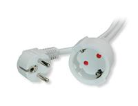 VALUE Verlengkabel met aardingscontact, 230VAC, wit, 10 m