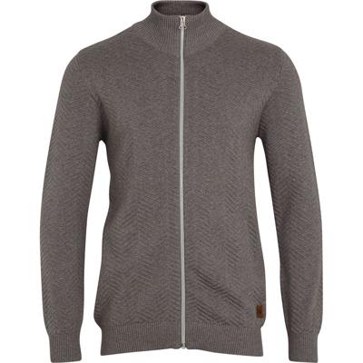 Kronstadt Trui Donkergrijs Katoen Carlo Zip Regular Fit Kronstadt Trui Donkergrijs Katoen Carlo Zip Regular Fit