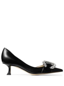 Jimmy Choo escarpins Melva Dorsay 50 mm en cuir - Noir