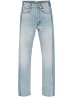 Alexander McQueen jean Worker Patched à coupe droite - Bleu - thumbnail