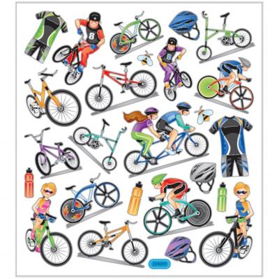 Creotime stickervel fietsen 16,5 x 15 cm 25 stuks Creotime stickervel fietsen 16,5 x 15 cm 25 stuks