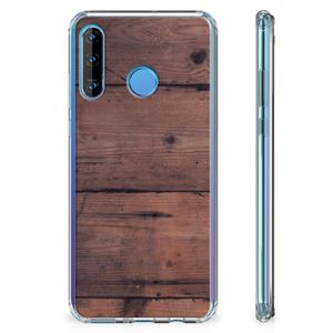 Huawei P30 Lite Stevig Telefoonhoesje Old Wood