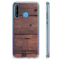 Huawei P30 Lite Stevig Telefoonhoesje Old Wood - thumbnail