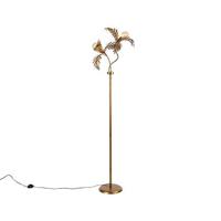 QAZQA Vintage vloerlamp goud 187 cm 2-lichts - Botanica - thumbnail