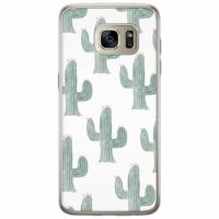 Samsung Galaxy S7 Edge siliconen hoesje - Cactus print