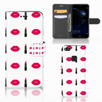 Huawei P10 Lite Telefoon Hoesje Lipstick Kiss