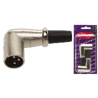 Stagg B928 haakse driepins male-XLR connector (2 stuks)