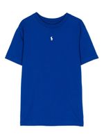 Ralph Lauren Kids t-shirt en coton à logo brodé - Bleu