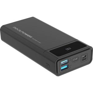 RealPower PB-20k Powerbank 20000 mAh Power Delivery Lithium Zwart Statusweergave