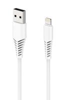 2GO USB-kabel Apple Lightning stekker, USB-A stekker 1.00 m Wit 797288