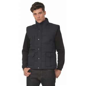 Outdoor/werk bodywarmer navy blauw voor heren