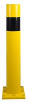Paal van traagschuim, 160 mm, voor bevestiging, zwart/geel