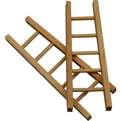 Creotime ladder hout 10 cm 6 stuks Creotime ladder hout 10 cm 6 stuks