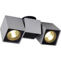 SLV Altra Dice 151534 Plafondspot Halogeen GU10 100 W Zilver-grijs, Zwart - thumbnail