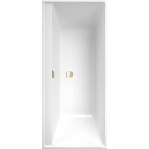 Villeroy & Boch Collaro bad rechthoek 170x75cm m/badwaste champagne wit UBA170COR2EV01