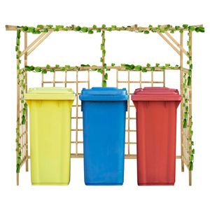 VidaXL Pergola voor 3 containers geïmpregneerd grenenhout