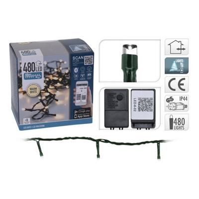 DecorativeLighting LED-verlichting met App bediening - 480 LED's - 48 meter - warm wit DecorativeLighting LED-verlichting met App bediening - 480 LED's - 48 meter - warm wit