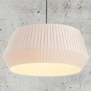 Grote hanglamp beige stof met E27 fitting Nordlux Dicte 53