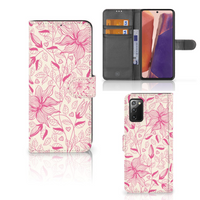 Samsung Galaxy Note 20 Hoesje Pink Flowers