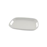 Point-Virgule dienblad met handvaten uit bamboevezel gebroken wit 37.5x27.3x4.7cm