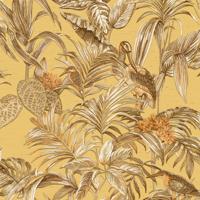 Dutch Wallcoverings Behang Embellish Bird Of Paradise Mustard De120018