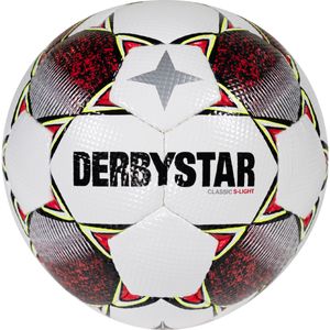 Derbystar Classic S-Light II Voetbal 4 x 3 Vlakken Maat 3 Wit Rood Geel