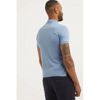 POLO Ralph Lauren gemêleerde slim fit polo lichtblauw