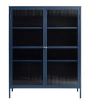 Vitrinekast Bronco Blauw H140 cm - Giga Living - thumbnail