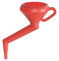 hünersdorff 956200 hoektrechter 175 mm met handvat, spatbescherming & zeef, rood, HD-PE, made in Germany