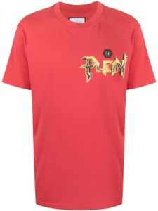 Philipp Plein t-shirt en coton à logo imprimé - Rouge