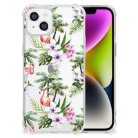 iPhone 14 Case Anti-shock Flamingo Palms - thumbnail