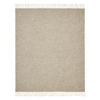 Plaid van scheerwol, beige-natuur 135 x 240 cm