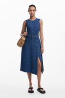 Denim midi-jurk - BLUE - XS