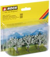 Noch 25511 N/Z Fruitbomen witte bloesem 4,5 cm hoog, 3 stuks