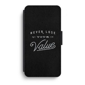 Never lose your value: iPhone XR Flip Hoesje