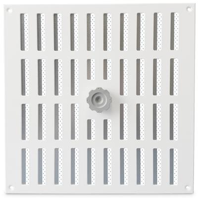 Aluminium Afsluitbaar Schuifrooster Opbouw 300 X 300mm - Wit (3-3030w) Aluminium Afsluitbaar Schuifrooster Opbouw 300 X 300mm - Wit (3-3030w)