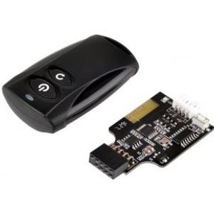 Silverstone ES02-USB RF Draadloos Drukknopen Zwart afstandsbediening