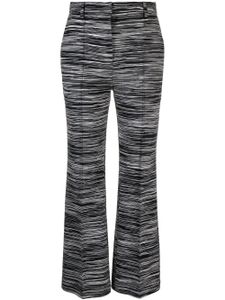 Missoni pantalon en coton à taille haute - Noir