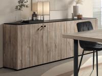 Dressoir THOMAS 4 deuren strandeik