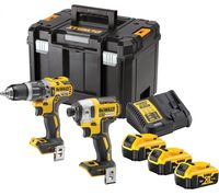 DeWalt DCK266P3T accu set | DCD796 + DCF887 in T-Stak koffer | 18v 5.0Ah Li-ion + 3e accu - DCK266P3T-QW