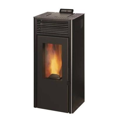 INVICTA Nola 7 - Modulaire pelletkachel van 2,5 tot 7 kW - Staal - Opbrengst: 86% - Brandtijd: 27 uur - Zwart INVICTA Nola 7 - Modulaire pelletkachel van 2,5 tot 7 kW - Staal - Opbrengst: 86% - Brandtijd: 27 uur - Zwart