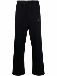 VETEMENTS pantalon de jogging à patch logo - Noir